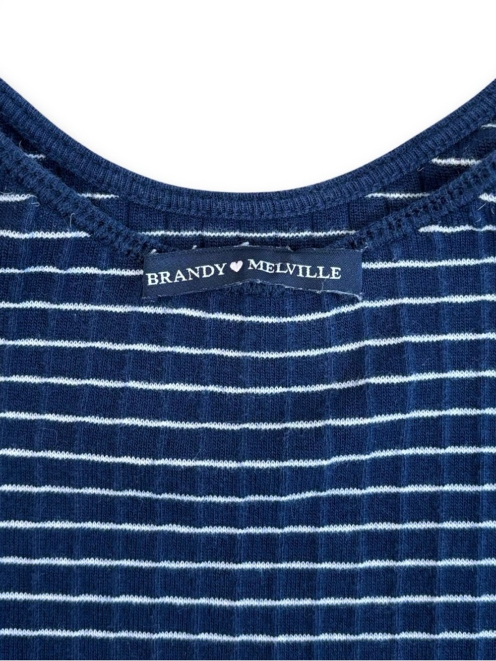 Brandy Melville striped cropped tank top - Picture 3 of 3